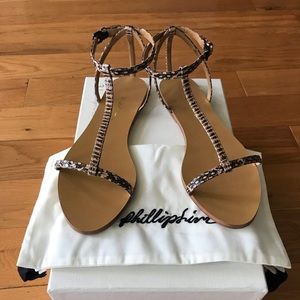 Philip Lim 3.1 Python Sandals Size 37 7